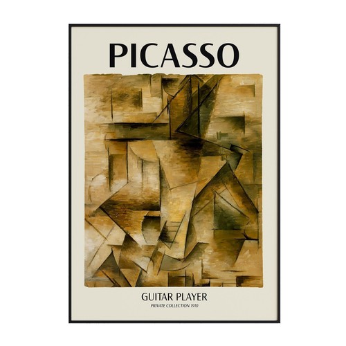 Picasso gitarrist wandtattoo - gitarrist,