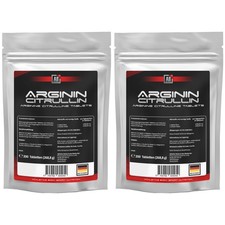 ARGININ + CITRULLIN - 400 Tabletten a 1100mg Hochdosiert Mega-Pump no Kapseln