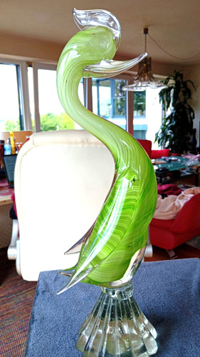 Große schwere glas statue - große,