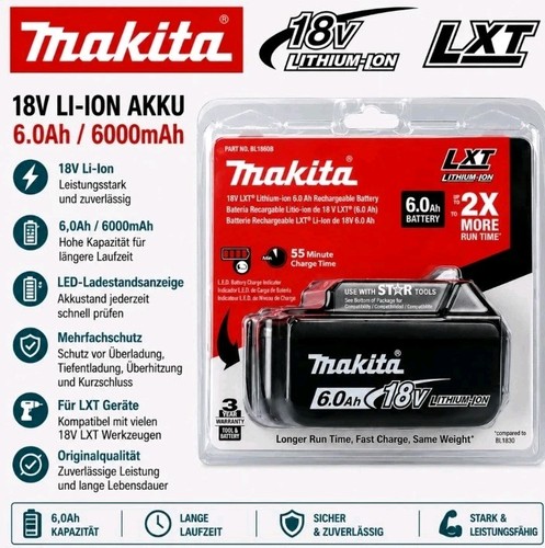 Original akku makita bl1860b - original,