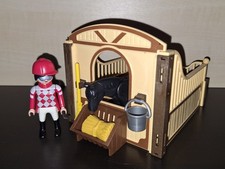 Playmobil 5112 Pferd mit Pferdebox Pferdestall Reiterhof Reiter Box Weihnachten