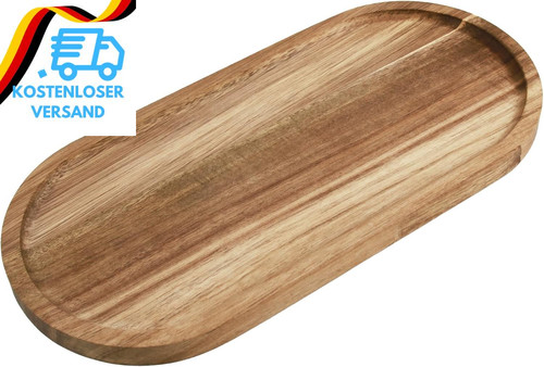 Dekotablett akazie oval - dekotablett,
