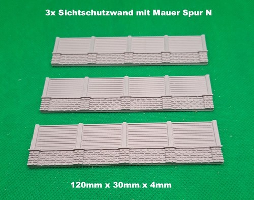 Sichtschutzwand mit mauer - mit,