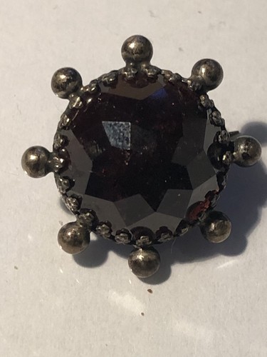 Antike granat brosche silber - granat, brosche,