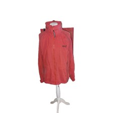 Jack Wolfskin Women Travel Regenjacke Gr. L 42/44  Rot Kapuze 