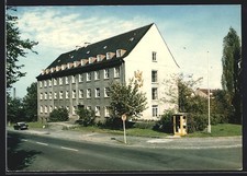 Kassel, Jugendherberge mit Telefonzelle, Ansichtskarte 