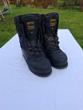 Meindl Mountain GRIP Schnittschutzstiefel Gr. 40 Leder Schwarz Forst Metallgrip