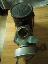 Wehrmacht Gasmaske mit Bereitschaftsbüchse 2. Weltkrieg