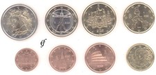 Italien alle 8 Münzen 1 Cent