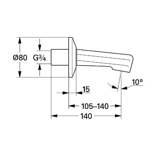 Grohe wanneneinlauf dn20 - wanneneinlauf,