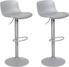 2x Barhocker Aveiro grau Stuhl