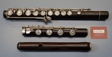 Louis Lot Paris very rare cylindrical wooden flute with Bb foot