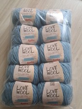 Wolle Konvolut Love Hellblau, 10 KN. NEU VON KATIA