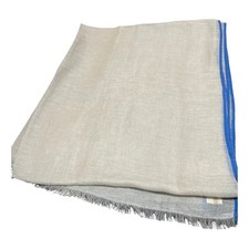 Rolex Schal Tuch aus Kaschmir beige Blau Neu mit OVP Scarf new 