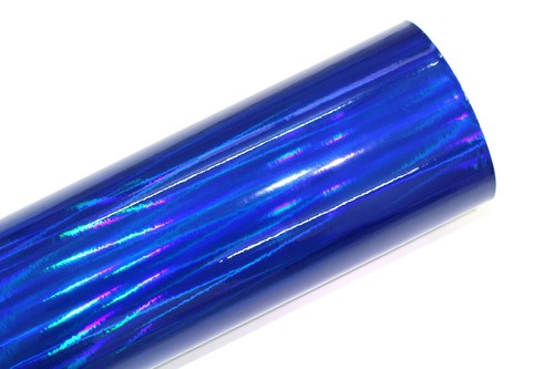 Hologramm blau chrom folie - hologramm,