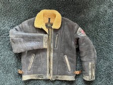 REPLAY / Fliegerjacke / aus gewachsenem Lammfell / Größe L / Vintage