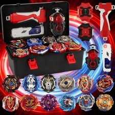 12x Kreisel für Beyblade Burst Starter Set Arena Bayblade Top Mit Launcher+Box