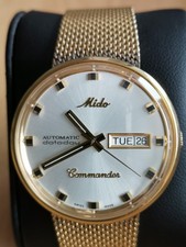 Mido Herren-Automatikuhr Commander M84293211  Goldfarben, Schweizer Uhr.