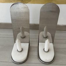 2x Lambert Kerzen Ständer Halter Alabaster Metall Neu