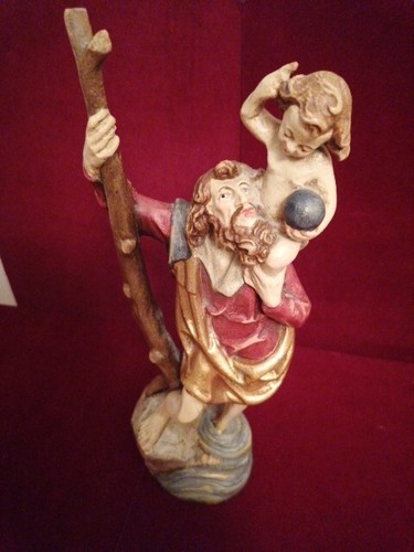 Geschnitzte holzfigur - geschnitzte,