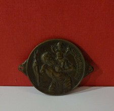 Alte CHRISTOPHORUS Messing Plakette VW KÄFER Brezel KDF Ovali Bulli Volkswagen