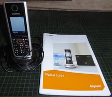 Siemens Gigaset SL555 Mobilteil mit Ladeschale UNBEDINGT BESCHREIBUNG LESEN