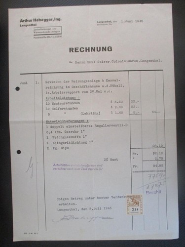 Rechnung ing arthur - (1205),