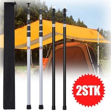 2X Teleskop Zeltstangen