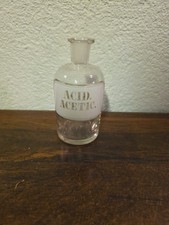 Apothekergefäß Apothekerflasche Höhe 12,5cm ACID.ACETIC.