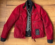 100%ORIG DSQUARED TRIPLE LAYER WAXED JACKET BOOBOU JACKE GR.48 S71AN0321 F/W21