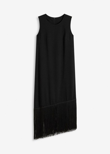 Jerseykleid mit fransen - mit,