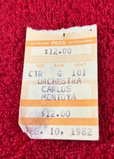 Carlos Montoya  Concert Ticket