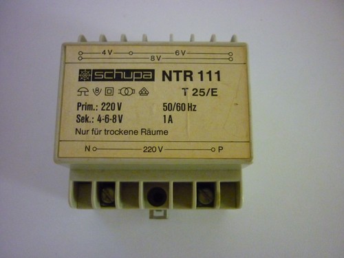 Klingeltrafo schupa ntr - schupa, 111