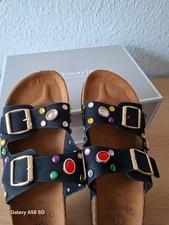 Onyx Pantolette mit bunten