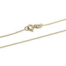 14kt Gelbgold Kette 0.8mm feine Panzer Goldkette 585 Gold Halskette Schmuck 43cm