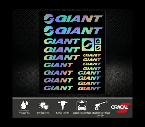 Giant aufkleber set - set, holo