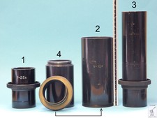 Vintage Teleskop-Zubehör Optik-Teile Messing --- Zeiss? Lichtenknecker? Wachter?