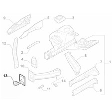 Original Fiat Schild | 51977066
