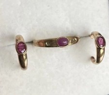 Rubin Brillant Ohrringe Gold