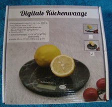 Digitale Küchenwaage / Waage / Haushaltswaage Marmor-Design
