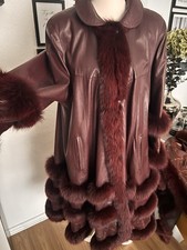 💖 LUXUS LEDERMANTEL MIT