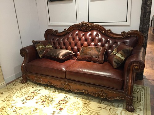 Ledersofa barock stil rokoko - barock,