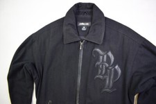 Pelle Pelle Bomber Vintage Jacke Leder College Flight Flieger Jacket Giacca Gr L