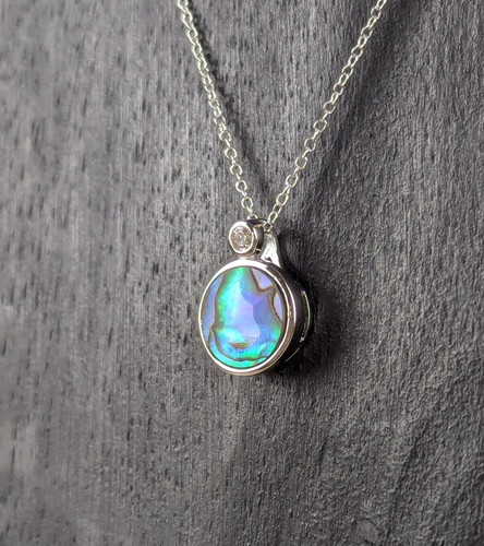 Collier schimmernder abalone - collier,