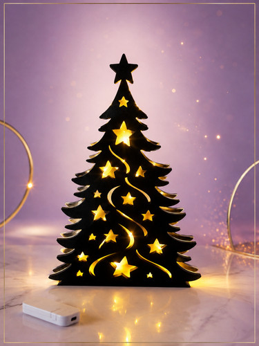 Beleuchteter weihnachtsbaum - beleuchteter,