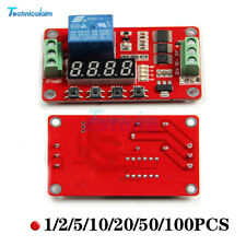 1-100PCS 12V Automation Self-lock PLC Relay Delay Cycle Timer Module 8 Function