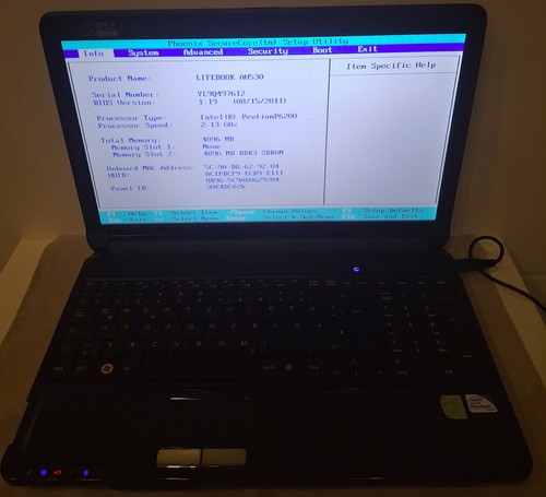 Fujitsu siemens lifebook ah530 - lifebook,