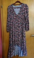 HAILYS Maxikleid Kleid Boho Herbst Winter Blümchen XL 42