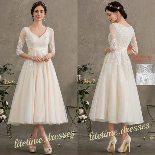 Tee länge hochzeitskleider - tee,
