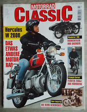 Motorrad Classic 3/1998 Hercules W2000 Wankel Wanderer New Imperial Mopeds Suhl